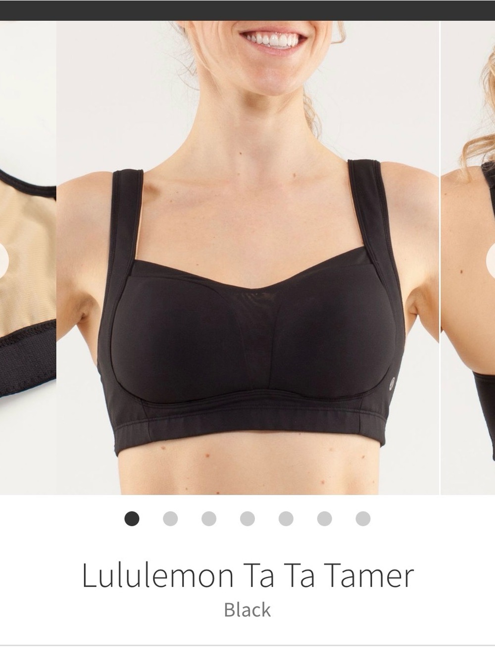 lululemon Ta Ta Tamer bra in black
